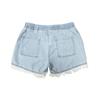 Shorts de Mezclilla de Cintura Alta con Cordón y Borlas para Mujer, Estilo Europeo y Americano, Modernos y Versátiles, Marca de Moda, Estilo Europeo y Americano, Casual y Elegante
