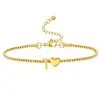 Amazon Carta de Amor Transfronteriza 26 Letras Estilo Nuevo Moderno, Suave, Elegante, Sencillo y Versátil Cadena Fina Joyería de Mano para Mujeres