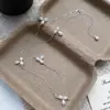 Colar de Pérola Natural de Água Doce em Prata Esterlina S925 para Mulheres, Corrente de Clavícula Elegante Estilo Ins de Luxo Leve Nicho com Acabamento de Alta Qualidade