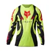 Jersey de Descenso de Manga Larga para Bicicleta de Montaña de Comercio Exterior Fox Jersey de Montar en Moto Descenso Top Transpirable para Ciclismo Mayoreo
