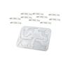 Bolsa colgante de molde de epoxi de cristal DIY broche para ropa molde de silicona de gatito en stock en stock