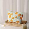 Bolsa de Cosméticos Amazon Flor Francesa Grande Capacidade Clutch Feminino Zíper Lona Bolsa de Armazenamento de Produtos para Cuidados com a Pele