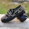 Zapatos de Trabajo de Suela de Goma de Caña Alta y Baja Estilo 87 Liberación al por Mayor para Hombres y Mujeres, Zapatos de Goma Amarillos Camuflados de Caña Baja, Tenis Amarillos de Una Pieza para Dropshipping