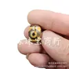 Ágata Blanco y Negro Dzi de Tres Ojos Jade Cuentas Sueltas Diente de Tigre Deseo Dzi Deseoso Noble Marco para Pulsera Collar Cuentas