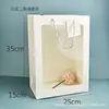 Bolsa trapezoidal transparente bolsa de flores bolsa de mão estilo pequeno e perfumado bolsa de plástico pp bolsa para planta em vaso bolsa para planta em vaso com suculentas cesta de flores de barraca