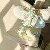 Tênis Brancos Versáteis de Primavera Estilo Coreano com Sola Grossa, Fofos e Únicos para Mulheres, Novo Modelo Popular de 2026, Sapatos Plataforma