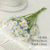 6 Hastes Camomila Simulação Buquê Margarida Estilo Fresco Vaso Doméstico Arranjo de Flores Flores Artificiais Adereços para Fotografia de Casamento