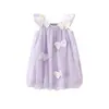 Vestido Infantil BalaoneBalabala Meninas 2026 Novo Verão Exquisito Saia de Malha Brilhante