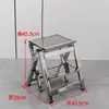 Taburete Pequeño de Acero Inoxidable para Uso Doméstico, Taburete Escalera Resistente, Taburete Bajo, Escalera Plegable, Taburete Pequeño para Sala de Estar, Taburete Cuadrado para Baño, Silla, Banco