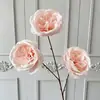 Flores artificiales de boda Austin de 3 piezas, flores artificiales para arreglos florales, decoración de exhibición comercial, flores para decoración del hogar