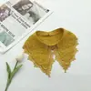Gola Falsa de Renda com Contas Popular Transfronteiriça Gola Decorativa Versátil para Camisa Suéter Gola Falsa Multicolorida Atacado em Estoque