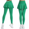 Elegante Falda Pantalón Deportiva de Tenis para Mujer, Falda Larga de Yoga de Cintura Alta para Otoño que Levanta los Glúteos, Falda para Correr, Entrenamiento, Bádminton, Transfronterizo