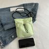 Correa Color Sólido Bolsa para Teléfono Móvil 2024 Verano Moda Simple Bolso Cruzado Simple Moda Bolsa para Teléfono Móvil Bolso de Hombro Casual