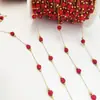 Collar Cruzado Europeo y Americano de Acero de Titanio Tejido Multicolor con Flor Cadena de Cuentas Hecha a Mano Cadena para Clavícula Collar Diario Versátil