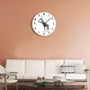 Reloj de pared de jirafa para sala de estar, dormitorio, habitación infantil, reloj de arte, decoración de pared de fondo silenciosa, venta al por mayor