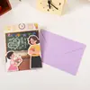 Ramo festivo sencillo y creativo para maestro, regalo de cumpleaños plegable, mensaje de bendición, carta de agradecimiento, tarjeta de felicitación en empaque de sobre