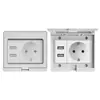 Comercio Exterior Ip55 Estándar Europeo Exterior Impermeable y a Prueba de Lluvia Enchufe de Interruptor Montado en Superficie Exterior 16A Estándar Alemán Estilo Británico Multifunción