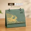Calendario de Escritorio de Cuero Creativo Año de la Oveja 2027 Personalización Publicidad Corporativa Estampado en Caliente Impresión de Logo Fabricante de Adornos de Escritorio Venta al por Mayor