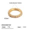 Anillo Delgado de Cadena de Circonita, Simple y Elegante Moda Coreana Versátil Moderno Personalidad Joyería Anillo Cubo Pequeño