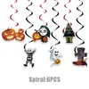 Las Decoraciones para Fiestas de Halloween Transfronterizas Más Vendidas de Amazon: Banderines de panal, Abanicos plegables, Guirnaldas de gotas de lluvia, Decoraciones colgantes en espiral