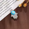 Acessórios Criativos DIY Diamante de Palma Olho de Diabo Pingente de Duplo Furo Pingente Pulseira Pulseira Colar Pingente Joia