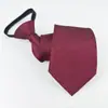 Corbata sin nudo con cremallera Shaoxing Shengzhou Alto Nivel 8CM Hombre 7cm Negocios Vestir Casual Azul Rojo Negro