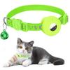 Collar Reflectante con Estrella y Luna para Airtag para Gatos y Perros, Collar para Mascotas con Cascabel, Collar para Mascotas con Airtag