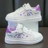 Zapatos para Niños, Zapatos Blancos para Niñas, Transpirables Primavera Nuevo Estilo Zapatos para Niños, Tenis para Niñas, Zapatos Deportivos Casuales de Cuero para Estudiantes