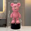 Novo Cofre de Porquinho Desenho Animado Urso Violento Grande Tendência de Chão para a Sala de Estar ao Lado do Gabinete da TV, com Acabamento de Couro de Alta Qualidade