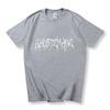 Camiseta de Manga Corta Estampada Estilo Oscuro Europeo y Americano Verano 2025 para Hombres y Mujeres Moda Casual Gótica para Parejas