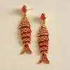 Pendientes de gancho de resina con forma de hoja ovalada y pluma, transfronterizos europeos y americanos, pendientes frescos y sencillos de verano, pendientes de diseño nicho para mujer