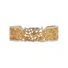 Pulsera de Encaje Hueco Luna Sombra con Relieve Dorado~Estilo Europeo y Americano, Diseño Exagerado, Sensación de Nicho de Alta Gama, Joyería de Lujo Ligero