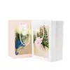 Bolsa de ventana pequeña estilo ins bolsa para ramo de regalo bolsa de embalaje para flores bolsa de papel para regalo bolsa de regalo para mano bolsa de regalo transparente al por mayor