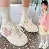 Tenis Blancos para Niña 2025 Nuevos Zapatos de Primavera para Niño Zapatos Deportivos para Estudiante Zapatos Casuales para Niña Suela Suave Versátil