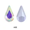 Ponto de Venda Quente Pedras de Strass Irregulares com Fundo Pontiagudo em Forma de Gota d'Água, Pedras de Strass de Cristal de Vidro Semente de Melão, Pedras de Strass para Decoração de Capinha de Celular DIY, Pedras de Strass Pontiagudas em Forma de Gota d'Água