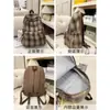 Mochilas Escolares al por Mayor para Estudiantes de Secundaria, Bloques de Color a Cuadros, Gran Capacidad, Estilo Único, Diseño No Repetitivo, Mochilas Nuevas para Niñas 2026