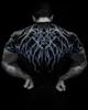 Breathedivinity Nuevo Venom Pesadilla Ropa Deportiva Elástica de Manga Corta Mallas Elásticas Camiseta de Secado Rápido Top para Hombre