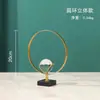 Adornos Creativos de Bola de Cristal Tortuga Hoja para Entrada Mueble de TV Oficina Sala de Estar Gabinete de Vino Artesanías Metálicas para el Hogar