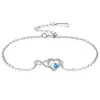 Pulseira da Sorte Símbolo do Infinito Amor Pedra de Nascimento Coração Doze Cores Estilo Nicho Joia Presente de Feriado