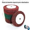 Rebolo Especial para Lixadeira Angular Aço Inoxidável Desenho Almofada Abrasiva Roda de Fibra Roda de Polimento Remoção de Ferrugem de Metal Roda de Polimento