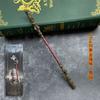 Monkey King Qi Tian Da Sheng Ruyi Aro de oro Artesanía de metal Adornos de juguete periféricos para estudiantes 22 cm Sólido
