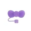 Tapa de Silicona de Grado Alimenticio para Popote Transfronteriza con Moño, Tapón Antifugas para Popote de Vaso Stanley, Juego de Cubiertas a Prueba de Polvo 10mm