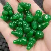 Pingente de jade pingente de cabaça turquesa jade de rocha de quartzo pingente de cabaça tridimensional pingente de colar de cabaça de jade verde Yang