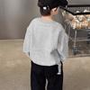 Ropa para niños otoño e invierno Nuevo suéter de cuello redondo niño bebé estilo occidental caricatura lindo cuello redondo algodón manga larga camisa moda