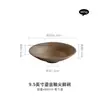 Cuenco de Fábrica de 9.5 pulgadas Cocido en Horno con Esmalte Dorado y Patas Puntiagudas, con un Aspecto Vintage de Alta Gama, Cuenco para Ramen, Cuenco para Sopa, Cuenco para Ensalada de Frutas
