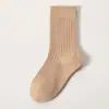 2025 Nuevo Tipo Otoño e Invierno a Algodón Versátil Sin Costuras Niños y Niñas Niños Calcetines de Media Pantorrilla Transpirables Absorbentes de Sudor Venta al por Mayor