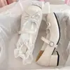Zapatos Mary Jane Jk de Estilo Japonés Dulces y Lindos para Mujer 2025 Primavera Nuevos Zapatos de Mujer Versátiles Franceses Tacón Grueso Lolita