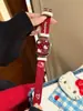 Estilo Inverno Ano Novo Gatinho Bordado Tira de Couro Adequado para Apple Watch Iwatch Geração 12 11/10 Ultrase