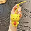 Llavero creativo de dibujos animados con forma de oso de fresa y burbuja, bonito muñeco de Pooh, colgante para bolso de pareja, pequeño regalo al por mayor