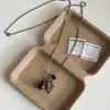 Colar Natural de Pedra Olho de Tigre em Forma de Gota Corrente de Clavícula de Nicho de Luxo Moda Transfronteiriça Simples Versátil Colar Atacado